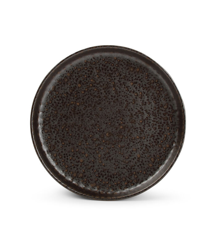 Plat bord 22xH3cm chocolate Tabo - (x4) image number 0