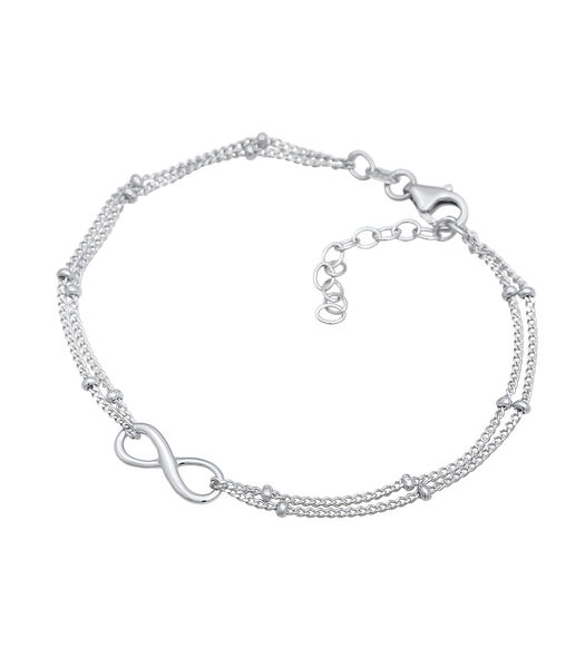 Bracelet Femme Symbole D'infini Basique En Argent Sterling 925