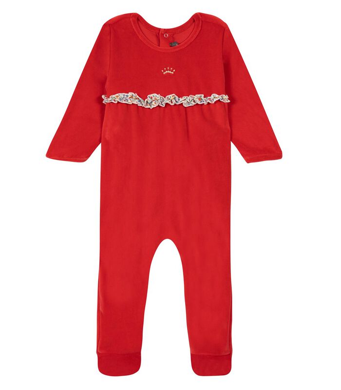1 delige pyjama in Oeko-Tex® fluweelbreisel image number 0