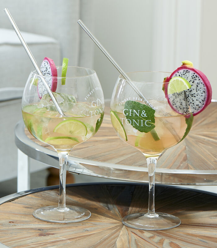 Gin Tonic Glas - Finest Selection Gin & Tonic Glass - Transparant image number 2