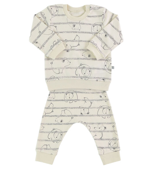 2-delige babypyjama van biologisch katoen Teddy