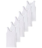 6 pack fijnrib Organic Cotton - onderhemd image number 0
