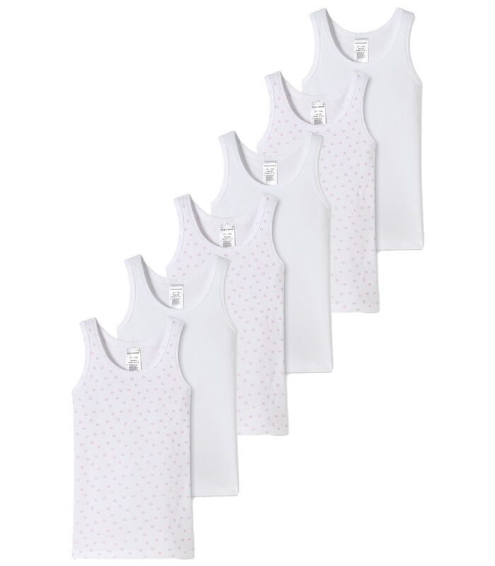 6 pack fijnrib Organic Cotton - onderhemd image number 0