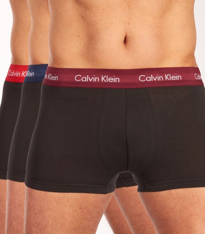 Short 3 pack cotton stretch low rise trunk image number 0