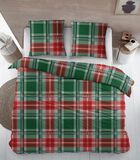 Housse de couette Eliane Green/Red Flanelle image number 1