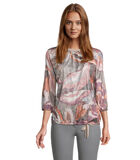 Blouse in shirtstijl 3/4e-mouwen image number 0