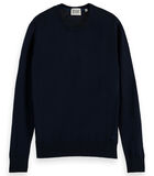 Gebreide trui Essentials - Crewneck pullover in Merino wool image number 0