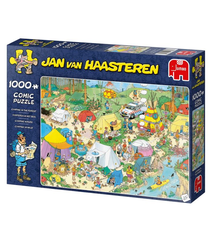 puzzel Jan van Haasteren Kamperen in het Bos - 1000 stukjes image number 3