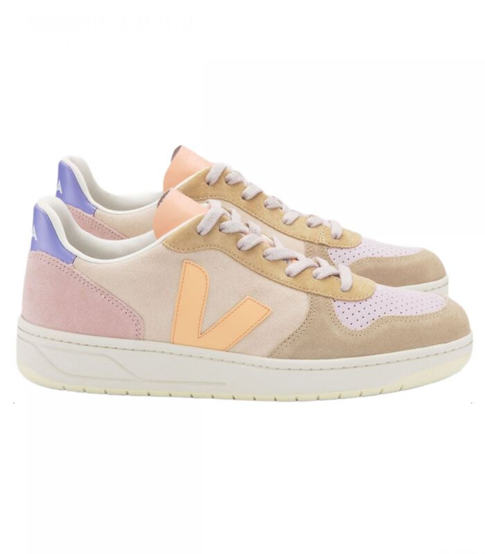 Baskets V-10 Suede Femme Multico/peach image number 0