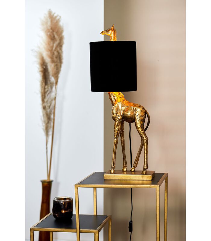 Tafellamp Giraffe - Goud/Zwart - 26x16x61cm image number 3