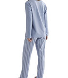 Pyjama indoor outfit broek top lange mouwen Stripes image number 1