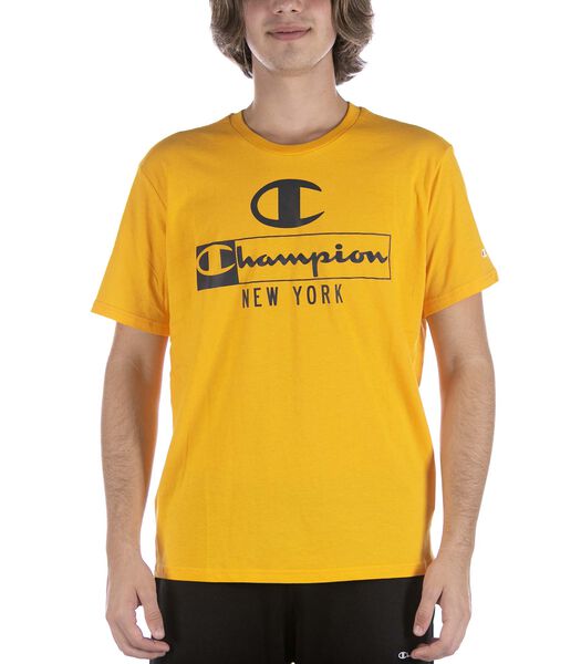 Geel Kampioen Crewneck T-Shirt