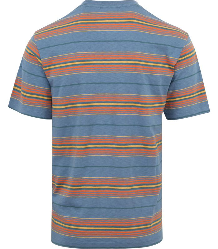 Superdry T-Shirt Vintage Rayures Bleu image number 3