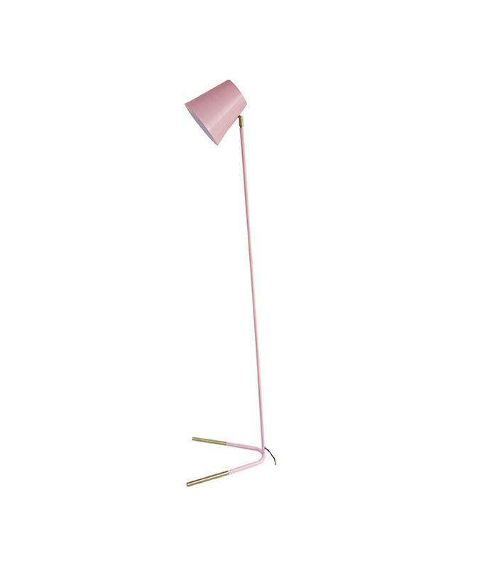 Lampadaire Noble - Métal rose avec accent doré - 40x30,5x150cm image number 0