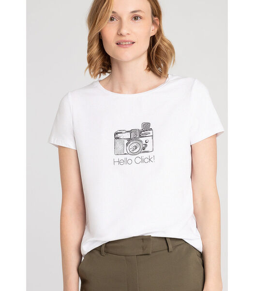 T-shirt met cameraprint