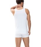 Dry Cotton Athletic Singlet Wit image number 4