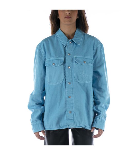Camicia Calvin Klein Shirt Jacket Azzurro