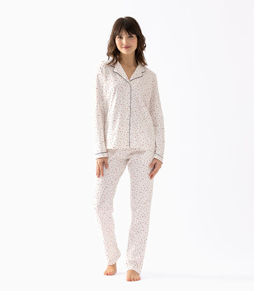 Katoenen pyjama met knopen HOLLY 606