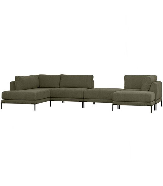 Couple Lounge Element  - Polyester - Warm Groen - 89x100x200