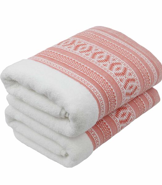 Handdoek in katoenen badstof