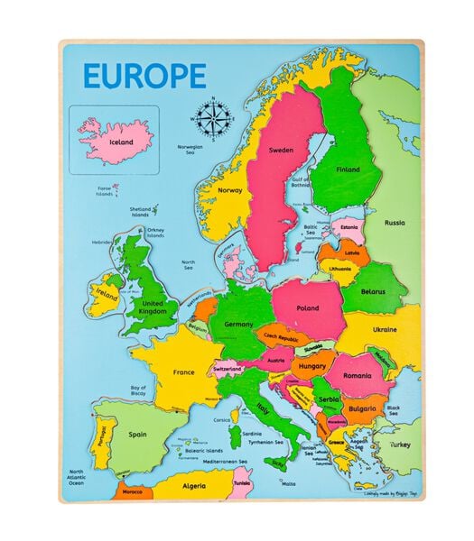 Bigjigs Europa Puzzel