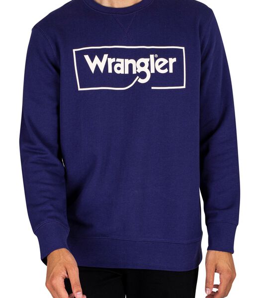 Sweatshirt met frame-logo