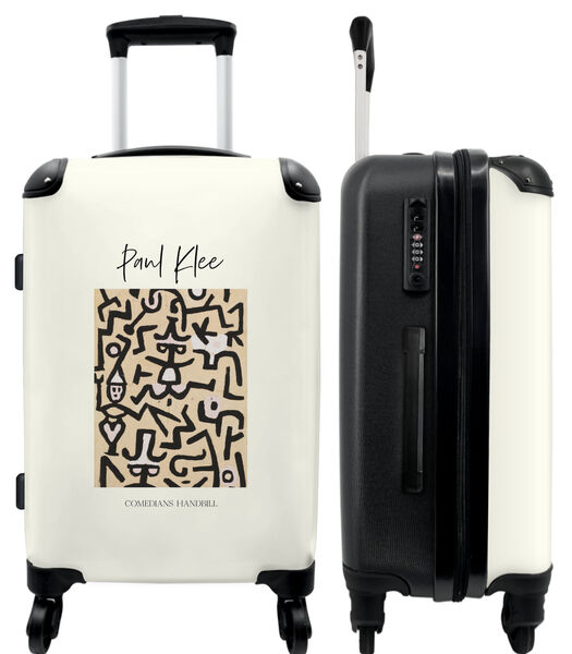 Bagage à main Valise avec 4 roues et serrure TSA (Art - Paul Klee - Abstrait - Pastel)