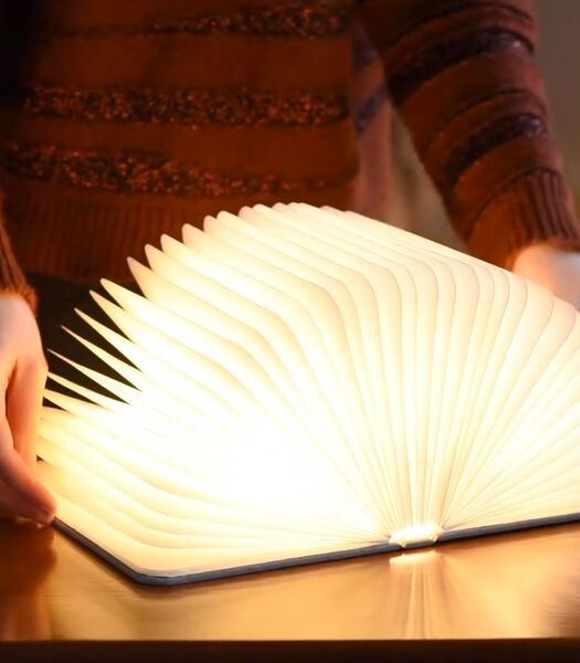 Smart Booklight Tafellamp - Oplaadbaar  - Bruin