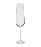 Champagneglas RM Monogram Transparant - 200ML image number 0