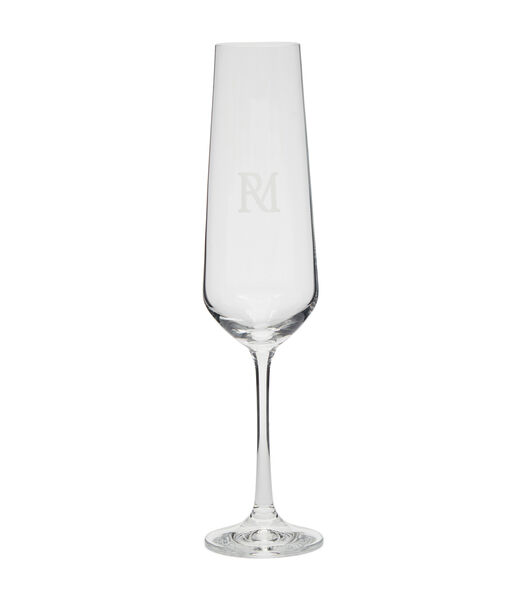 Champagneglas RM Monogram Transparant - 200ML