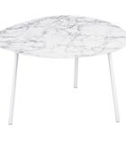 Table d'appoint Ovoid - Blanc - 58,5x51x38 cm image number 0