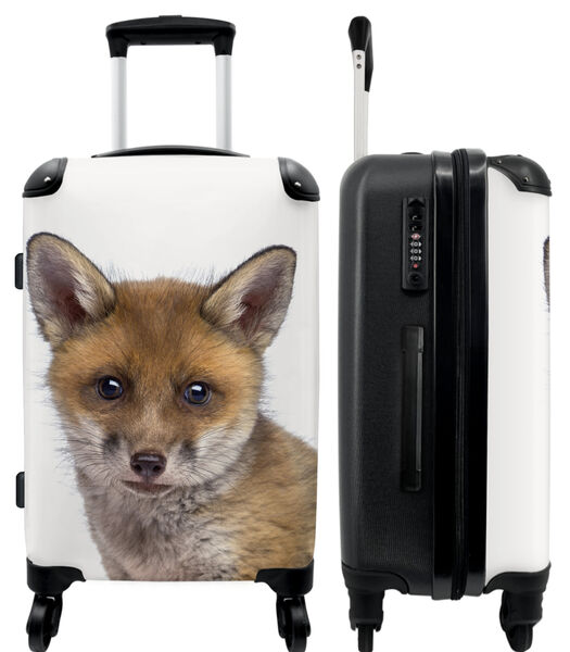 Handbagage Koffer met 4 wielen en TSA slot (Vos - Kinderen - Jongen - Rood)