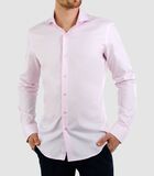 Strijkvrij Overhemd - Roze - Slim Fit - Poplin Katoen - Lange Mouw image number 0