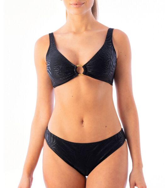 Valeria hoog uitgesneden bikinibroekje met zebraprint