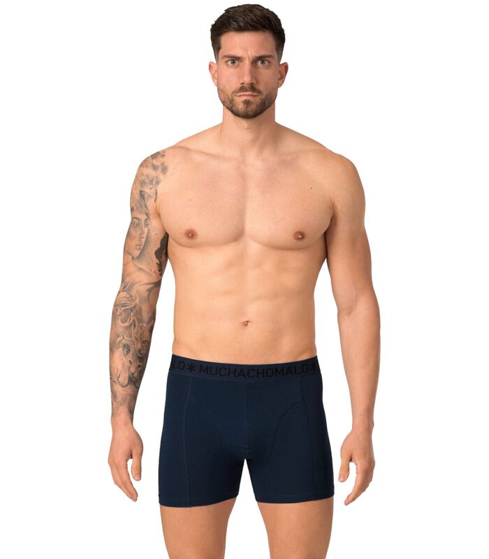Boxer-shorts Microfibre Lot de 2 Marine image number 1