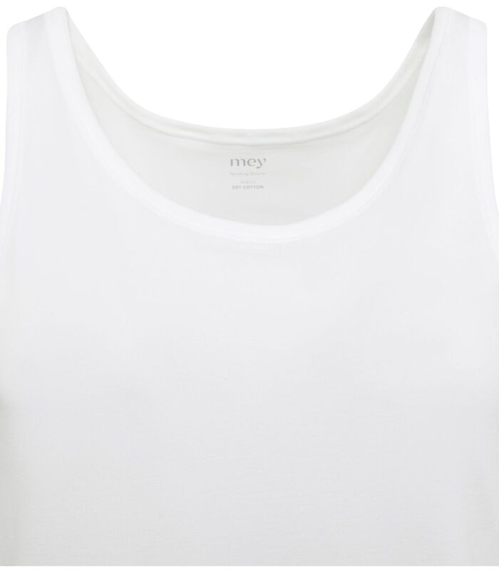 Dry Cotton Athletic Singlet Wit image number 1