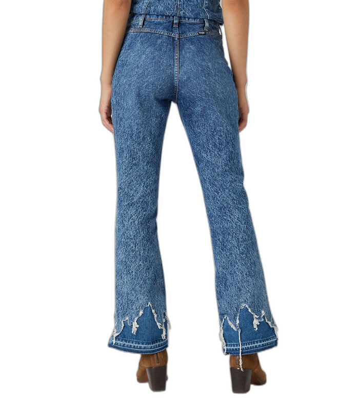 Jeans vrouw met dubbele rits Bootcut image number 2