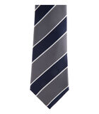 Cravate club à rayures et en soie image number 1
