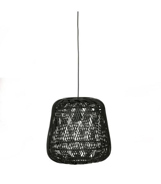 Lampe à suspension - Bambou - Noir - 36x36x36 cm - Moza