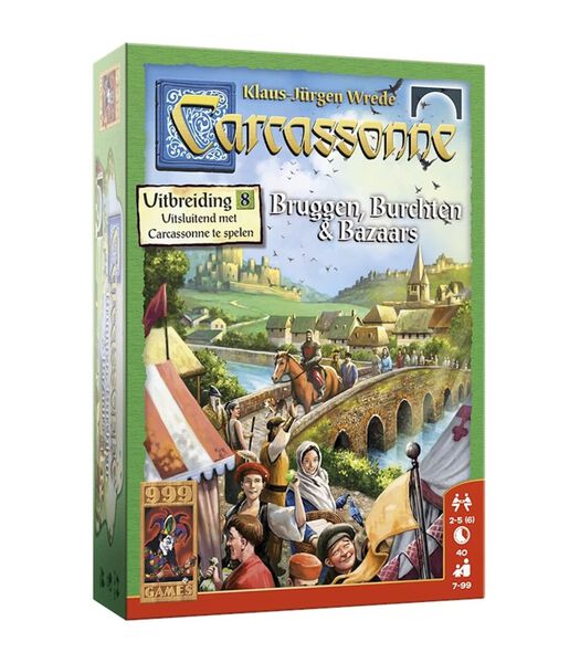 999 Games Carcassonne: Bruggen, Burchten en Bazaars - Bordspel - 7+