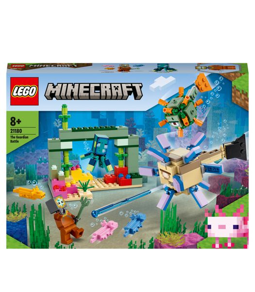 LEGO Minecraft 21180 Le Combat Des Gardiens Set