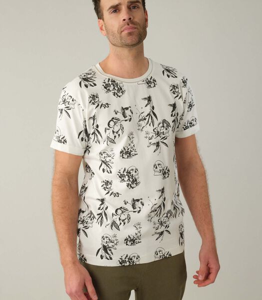 CRAG - Heren t-shirt met crag schedelpatroon