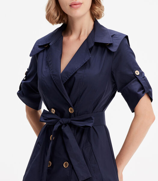 Robe-trench coton