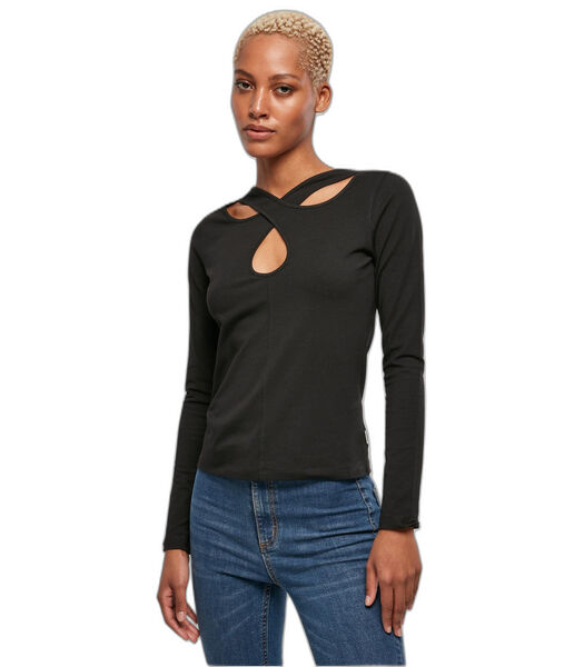 T-shirt manches longues femme Crossed Cut Out GT
