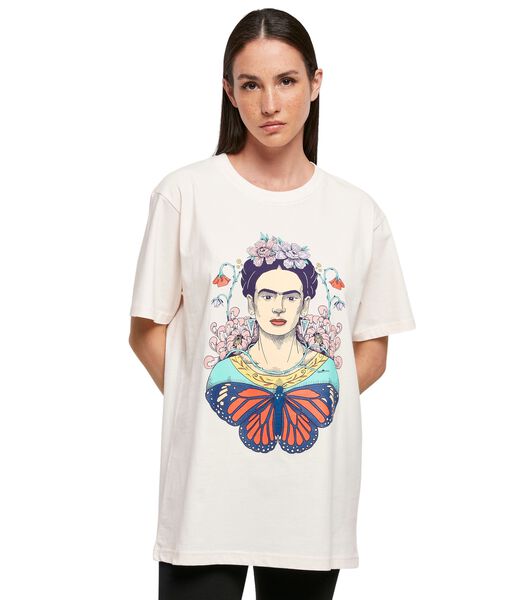 Dames-T-shirt Ladies Frida Kahlo Butterfly