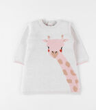 Jurkje met girafje, gemêleerd beige/roze image number 0