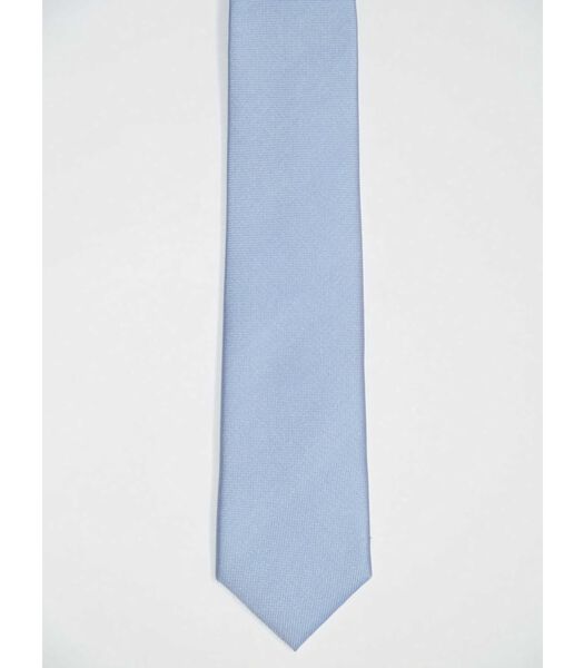 Cravate slimline soie bleu clair
