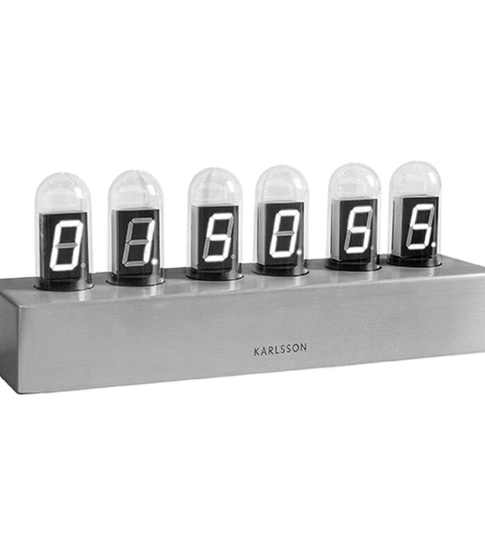 Horloge de table Cathode - Gris - 28x7,5x11cm image number 2