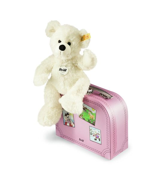 knuffel in koffer teddybeer Lotte, wit