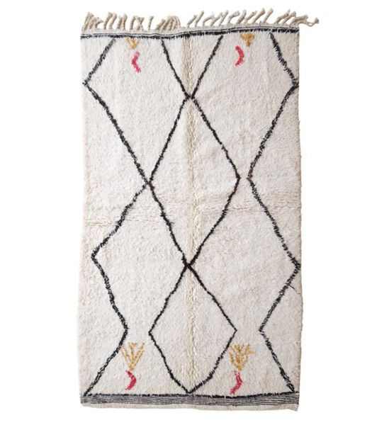 Marokkaans berber tapijt pure wol 253 x 140 cm